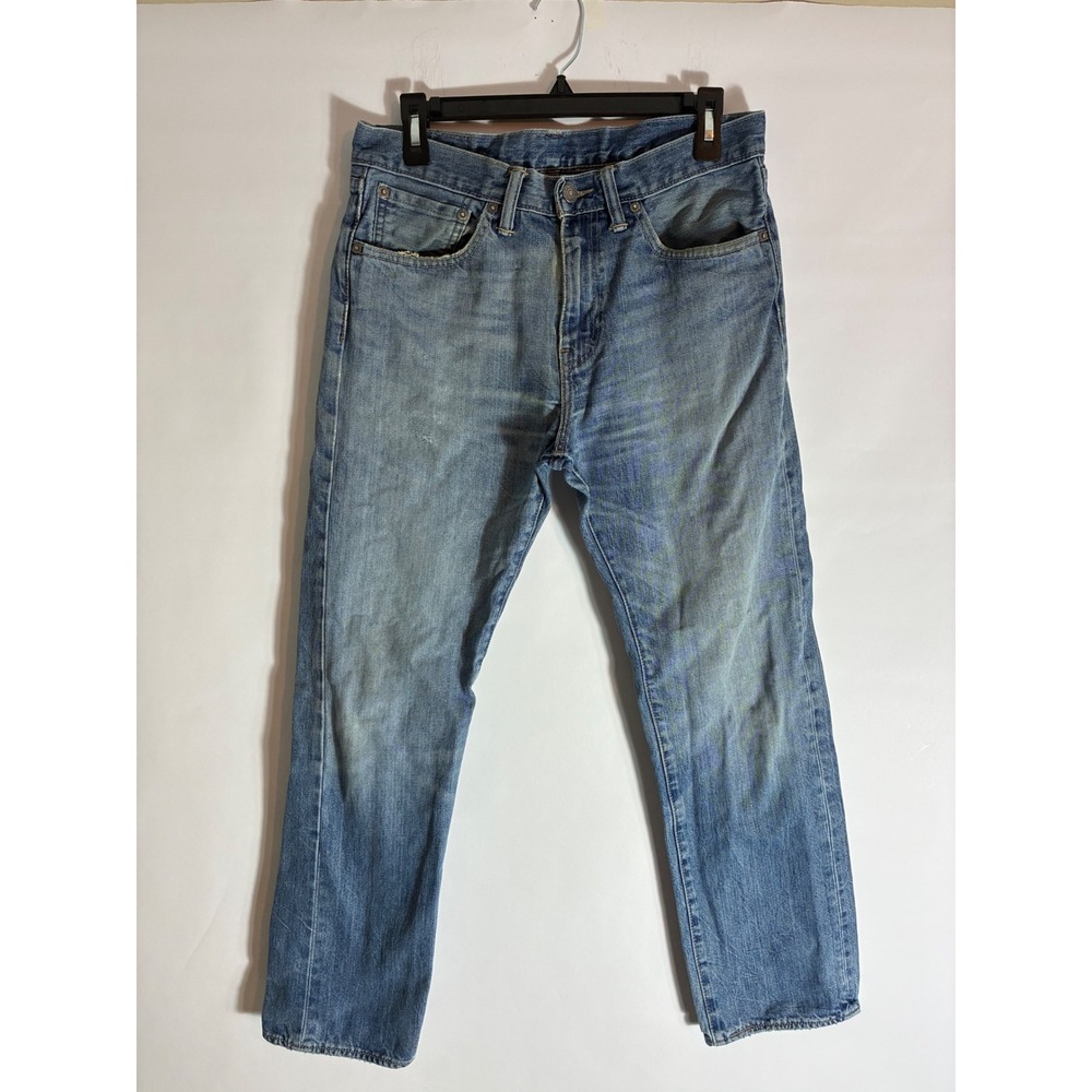 Levis 505 Straight Leg Jeans Mens 31x30 Medium Wash Blue Denim